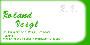 roland veigl business card